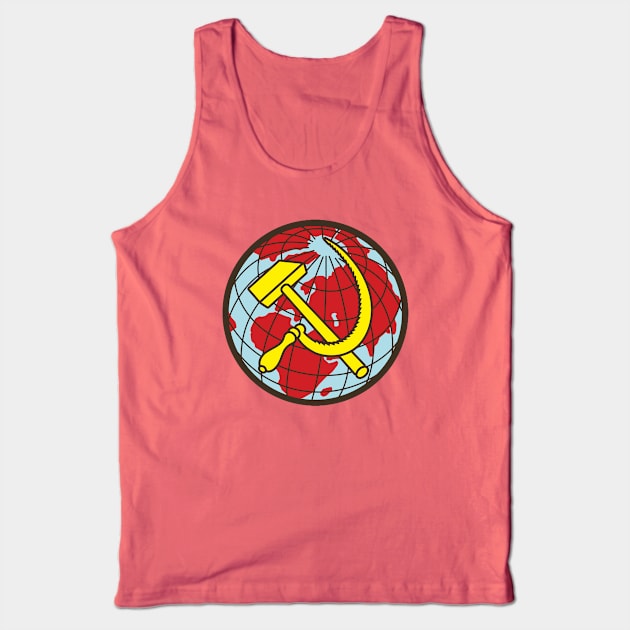 Hammer and Sickle - Communist World Tank Top by Distant War